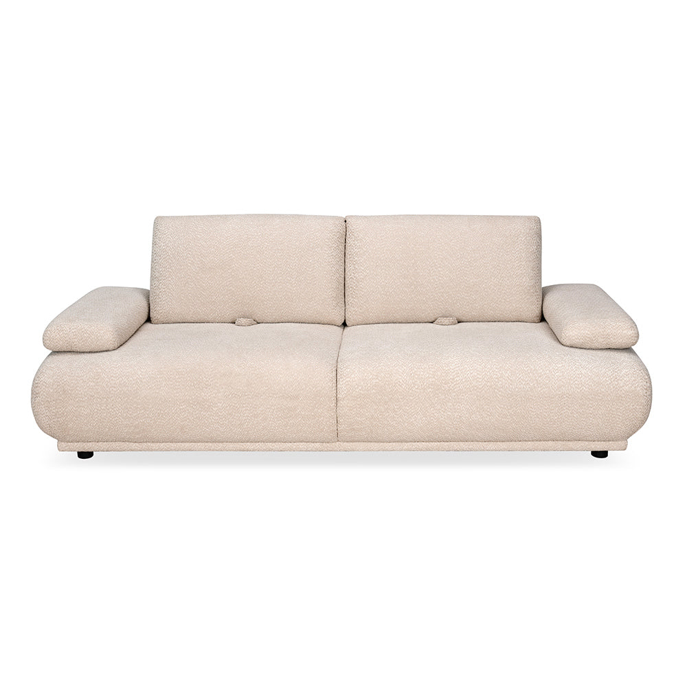 Fritzi 3 Seater Fabric Sofa- Beige