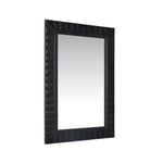 Decorative Lines Rectangular Mirror (Black)