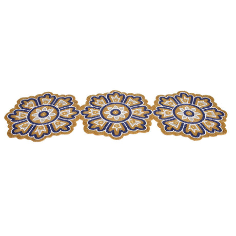 Decorative Floral Beaded Table Runner (90 x 33 cm, Multicolor)