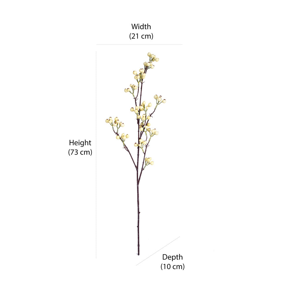 Artificial Berry Filler Stick- Yellow