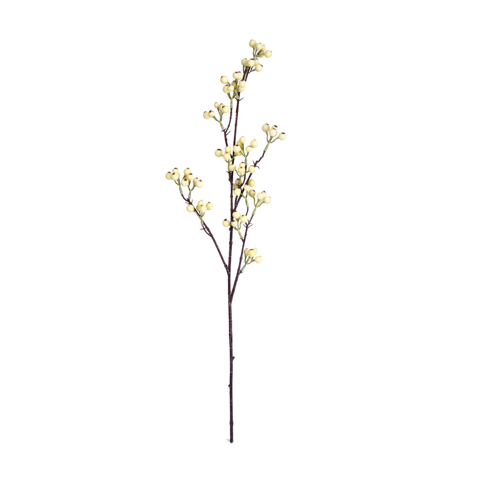 Artificial Berry Filler Stick- Yellow