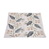 Decorative Leaf Design Cotton Trivet (Multicolor)