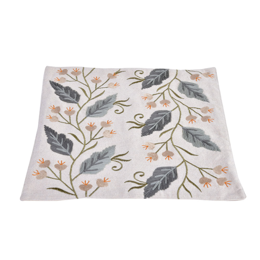 Decorative Leaf Design Cotton Trivet (Multicolor)