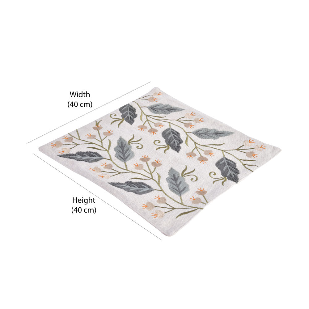 Decorative Leaf Design Cotton Trivet (Multicolor)
