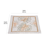 Decorative Leaf Design Cotton Trivet (Multicolor)