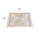Decorative Leaf Design Cotton Trivet (Multicolor)