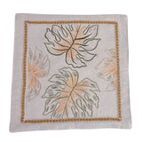 Decorative Leaf Design Cotton Trivet (Multicolor)