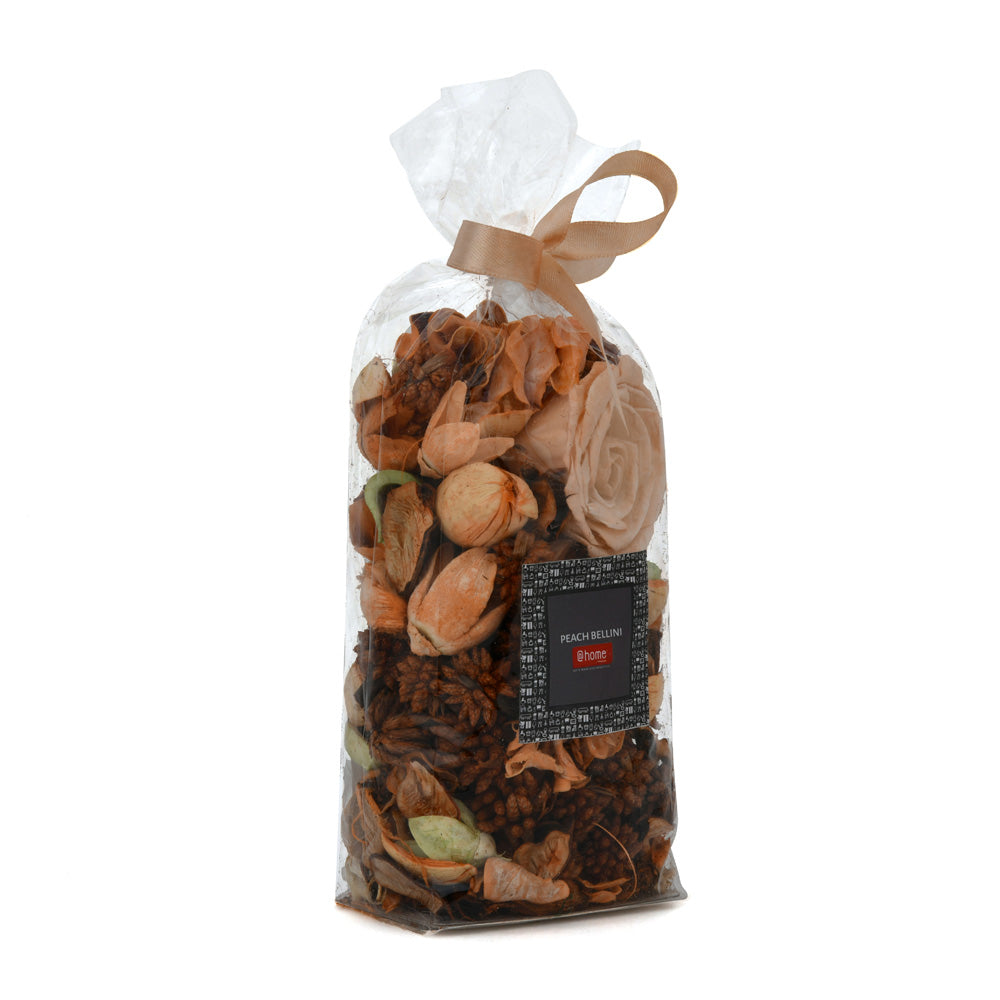 Peach Bellini Fragrance Dried Flowers and Leaves Potpourri Pouch 125 gm- Peach