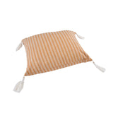 Leaf Design Cotton 16" x 16" Filled Cushion (Orange)