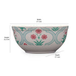 Floral 250 ml Serving Bowl- Green