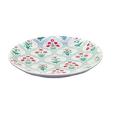 Floral Stoneware Quarter Plate- Green