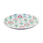 Floral Stoneware Quarter Plate- Green