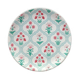 Floral Stoneware Quarter Plate- Green