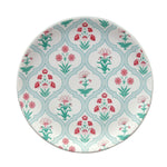 Floral Stoneware Quarter Plate- Green