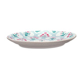 Floral Stoneware Quarter Plate- Green