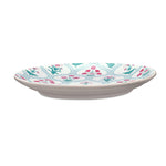 Floral Stoneware Quarter Plate- Green