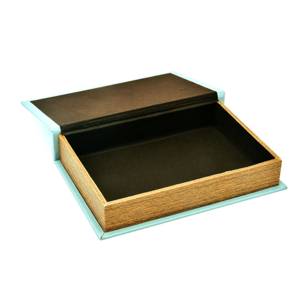 Milan Book Shaped Storage Box (Large, Blue)