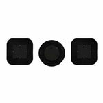 Decorative Plastic Frame Mirrors Set of 3 (Brown)
