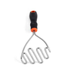 Baker's Secret Stainless Steel Potato Masher- Silver