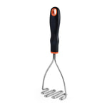 Baker's Secret Stainless Steel Potato Masher- Silver