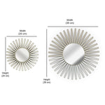 Sunrays Decorative Mirrors Set of 3 (Champagne Gold)