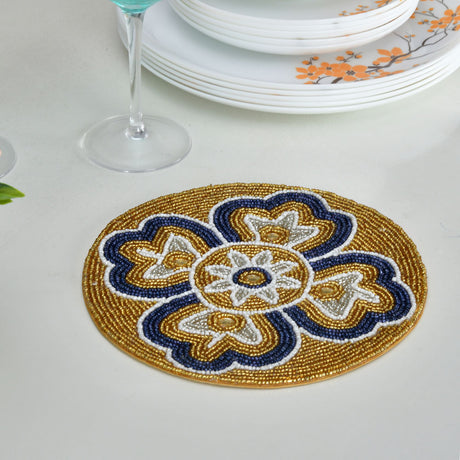 Nilkamal Decorative Floral Beaded Trivet (Multicolor) - 02