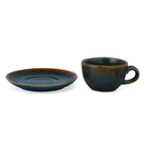Glaze Cup & Saucer Set- Moss Green