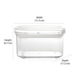 Square Shape 450 ml Canister (Transparent)
