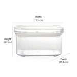 Square Shape 450 ml Canister (Transparent)
