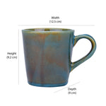 Glaze 320 ml Stoneware Coffee Mug- Moss Green