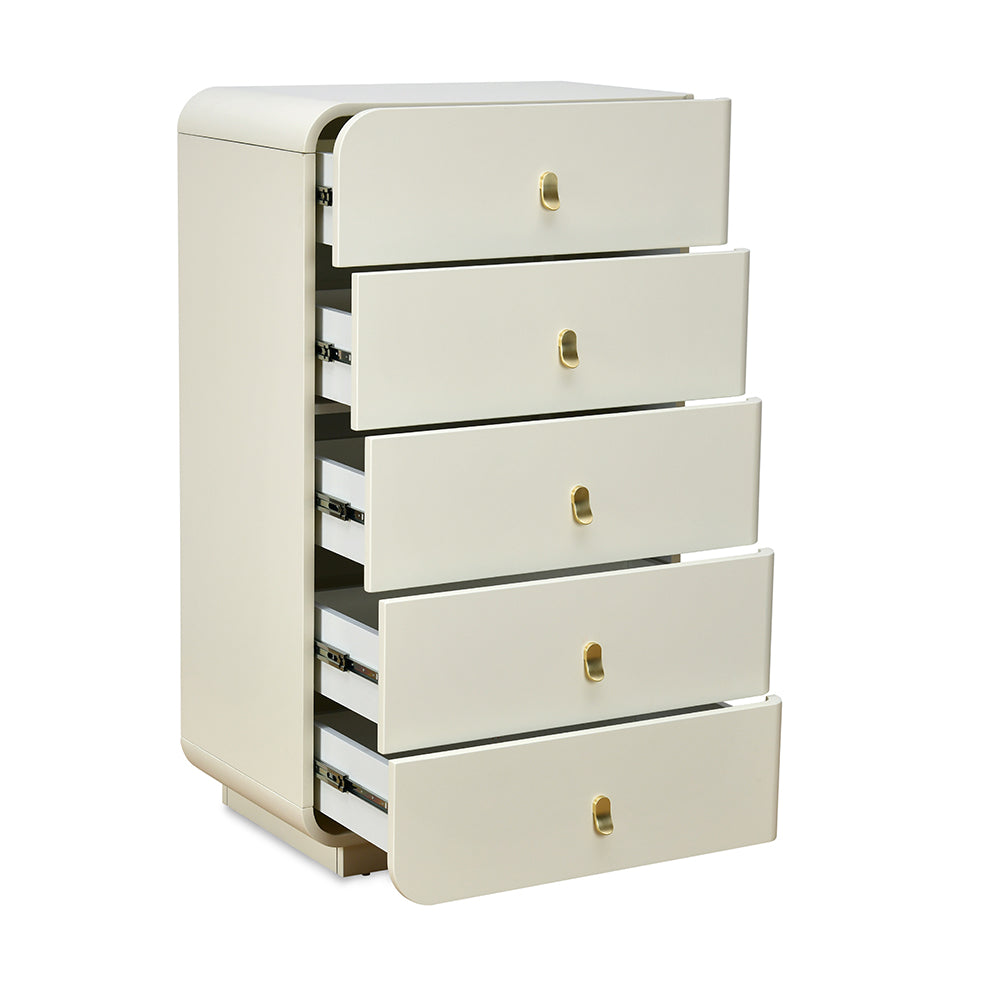 Phoenix Chest of 5 Drawers (Beige) Nilkamal Homes Phoenix Chest of 5 Drawers (Beige) Nilkamal Homes