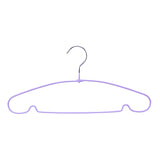 Metal and PVC Cloth Hanger Set of 10- Lavender