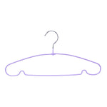 Metal and PVC Cloth Hanger Set of 10- Lavender