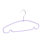 Metal and PVC Cloth Hanger Set of 10- Lavender