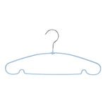 Metal and PVC Cloth Hanger Set of 10- Mint Blue
