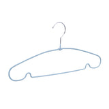 Metal and PVC Cloth Hanger Set of 10- Mint Blue
