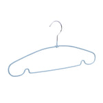 Metal and PVC Cloth Hanger Set of 10- Mint Blue