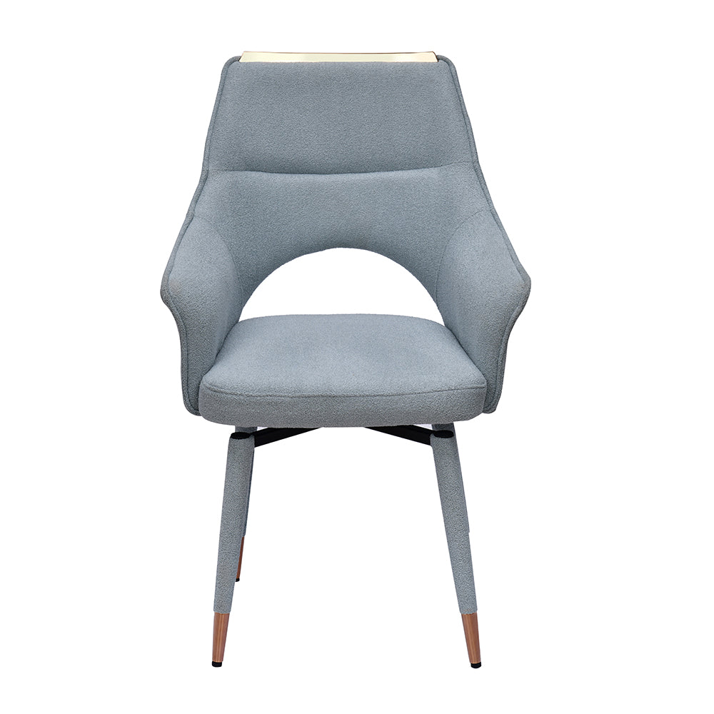 Cordelia Auto-Return Swivel Dining Chair (Grey)