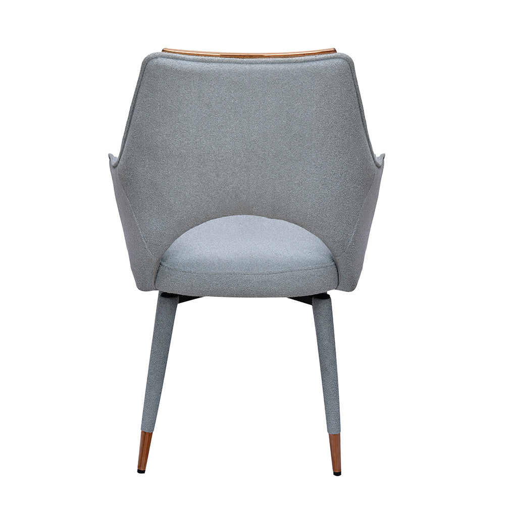 Cordelia Auto-Return Swivel Dining Chair (Grey)