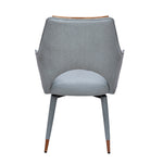 Cordelia Auto-Return Swivel Dining Chair (Grey)