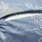 Leaf Design Microfiber 17" x 27" Pillow Covers Set of 2- Grey