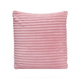 Fluted Flannel Polyester 24" x 24" Filled Cushion (Pink)