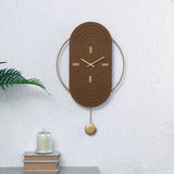 Nilkamal Arch Analog Pendulum Wall Clock (Brown)