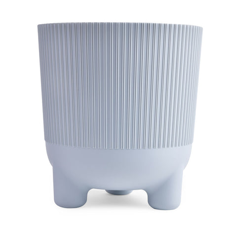 Fluting Design Decorative Polypropylene Planter (Grey)