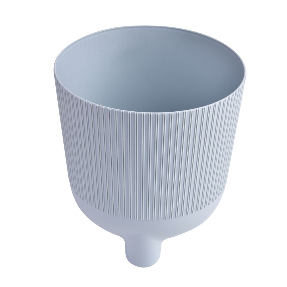 Fluting Design Decorative Polypropylene Planter (Grey)