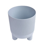 Fluting Design Decorative Polypropylene Planter (Grey)