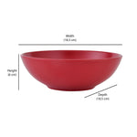 Stoneware Serving Bowl- Red Matt