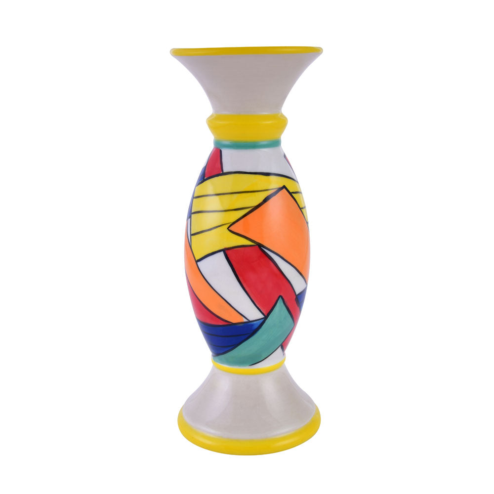 Decorative Hand Painted Ceramic Candle Holder (Small, Multicolor)