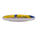 Round Hand Painted Ceramic Platter (Multicolor)