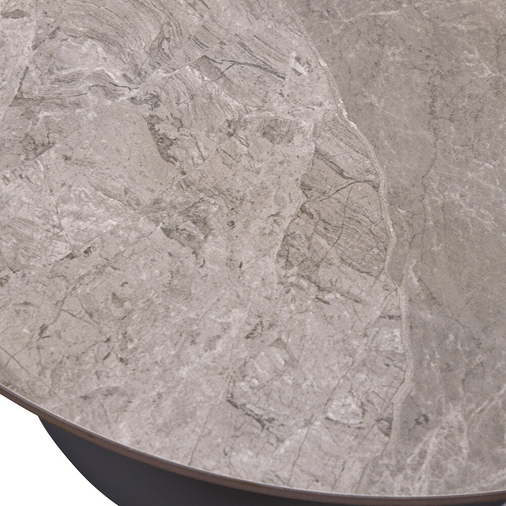 Estel Ceramic Top Center & Side Table Set (Grey)